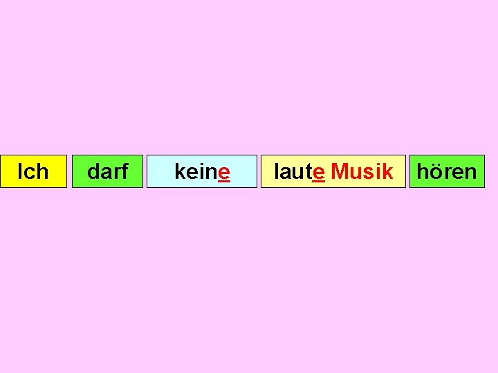 Ich darf keine laute Musik hören 