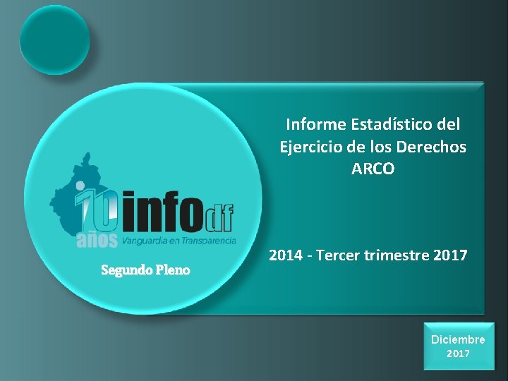 Informe Estadístico del Ejercicio de los Derechos ARCO Segundo Pleno 2014 - Tercer trimestre
