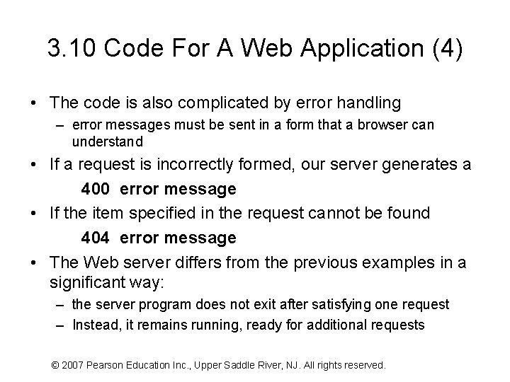 3. 10 Code For A Web Application (4) • The code is also complicated