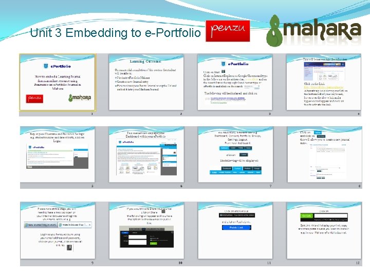 Unit 3 Embedding to e-Portfolio 