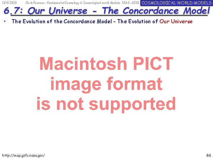 11/9/2020 Chris Pearson : Fundamental Cosmology 6: Cosmological world Models ISAS -2003 COSMOLOGICAL WORLD