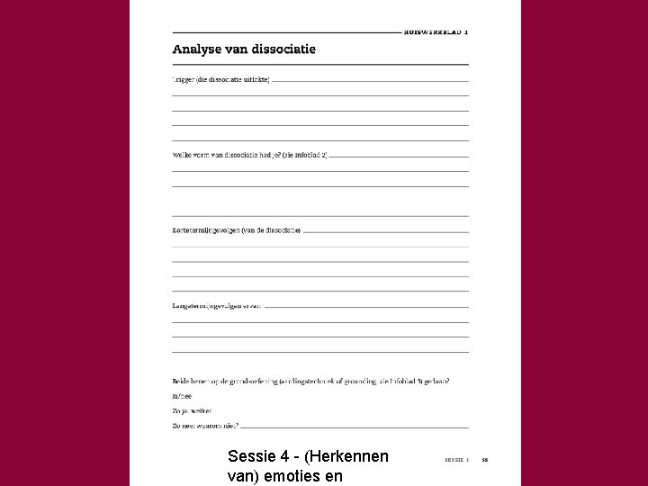 Sessie 4 - (Herkennen van) emoties en 