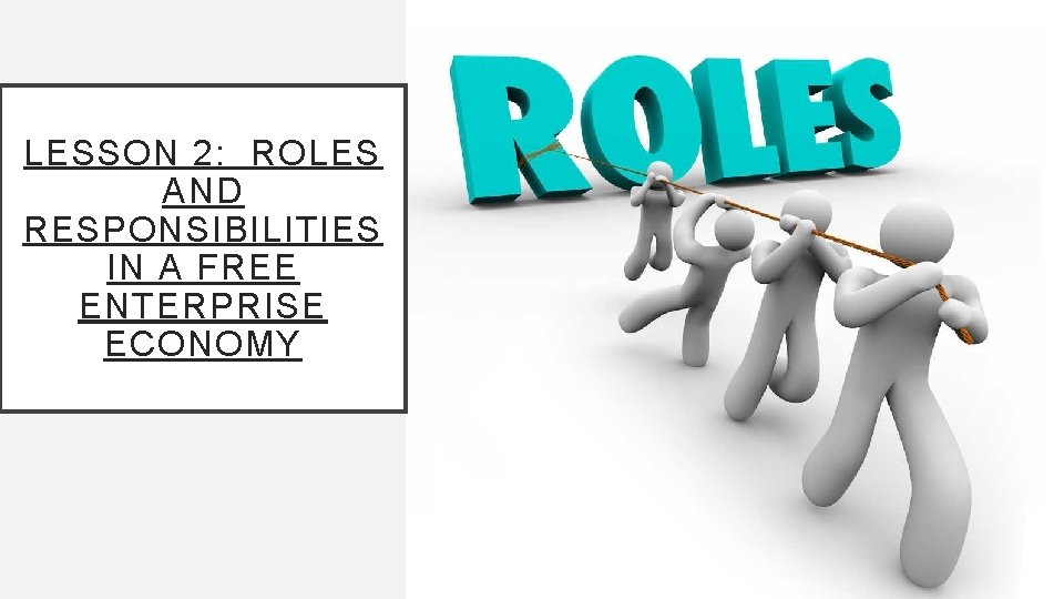 LESSON 2: ROLES AND RESPONSIBILITIES IN A FREE ENTERPRISE ECONOMY 