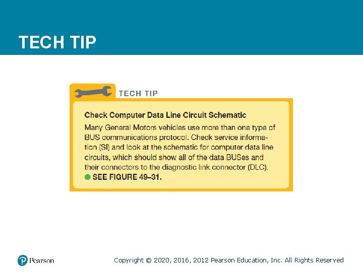 TECH TIP Copyright © 2020, 2016, 2012 Pearson Education, Inc. All Rights Reserved 