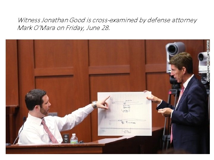 Witness Jonathan Good is cross-examined by defense attorney Mark O'Mara on Friday, June 28.