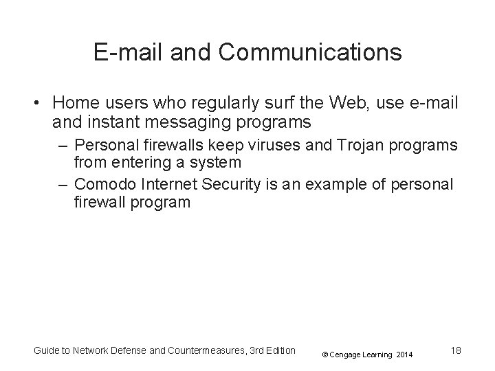 E-mail and Communications • Home users who regularly surf the Web, use e-mail and E-mail and Communications • Home users who regularly surf the Web, use e-mail and