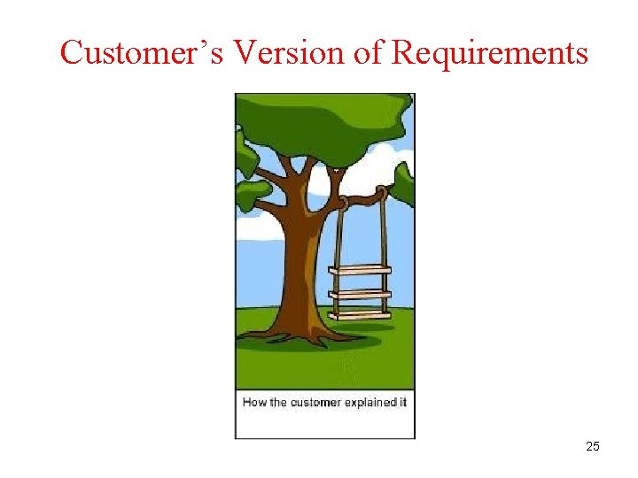 Customer’s Version of Requirements 25 