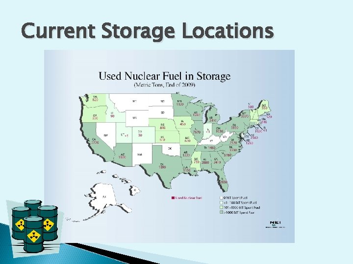 Current Storage Locations Current Storage Locations