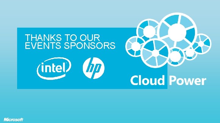 THANKS TO OUR EVENTS SPONSORS THANKS TO OUR EVENTS SPONSORS