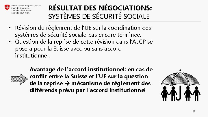 RÉSULTAT DES NÉGOCIATIONS: SYSTÈMES DE SÉCURITÉ SOCIALE • Révision du règlement de l’UE sur RÉSULTAT DES NÉGOCIATIONS: SYSTÈMES DE SÉCURITÉ SOCIALE • Révision du règlement de l’UE sur