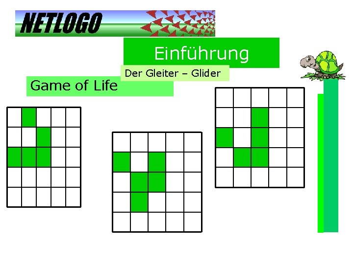 Einführung Game of Life Der Gleiter – Glider 