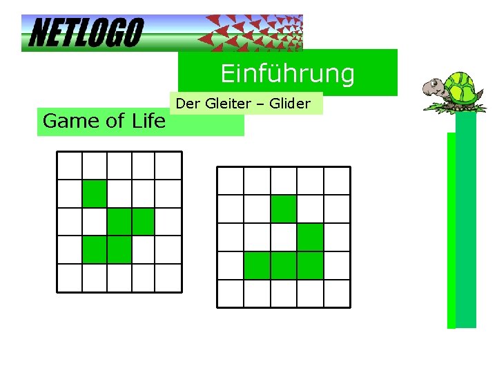 Einführung Game of Life Der Gleiter – Glider 