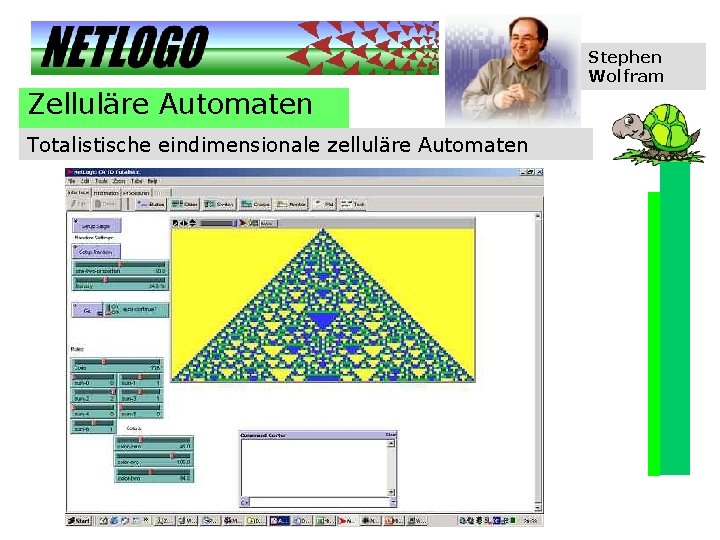 Stephen Wolfram Zelluläre Automaten Totalistische eindimensionale zelluläre Automaten 