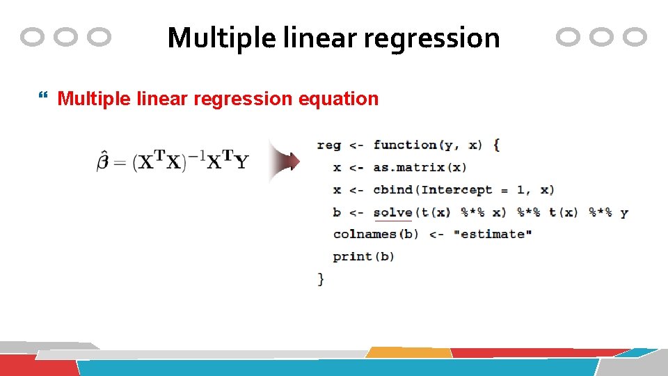 Multiple linear regression equation 