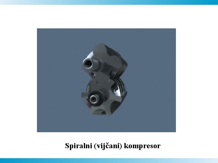 Spiralni (vijčani) kompresor Spiralni (vijčani) kompresor