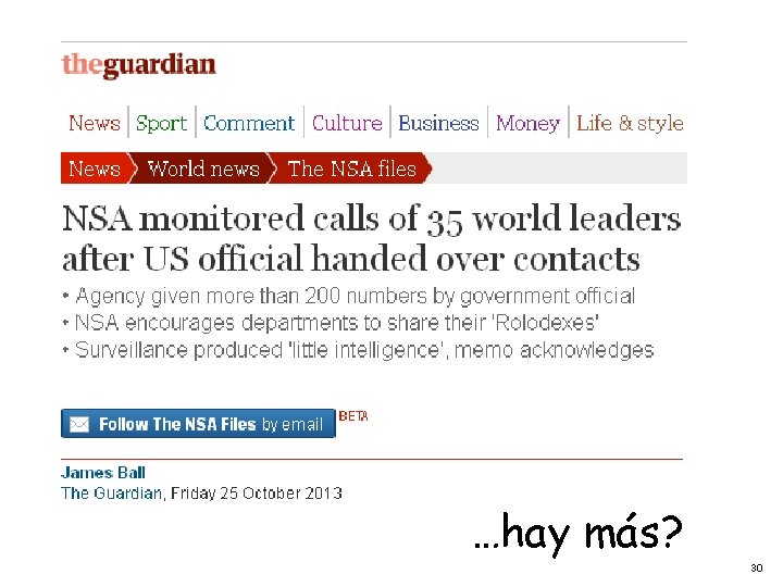…hay más? 30 …hay más? 30