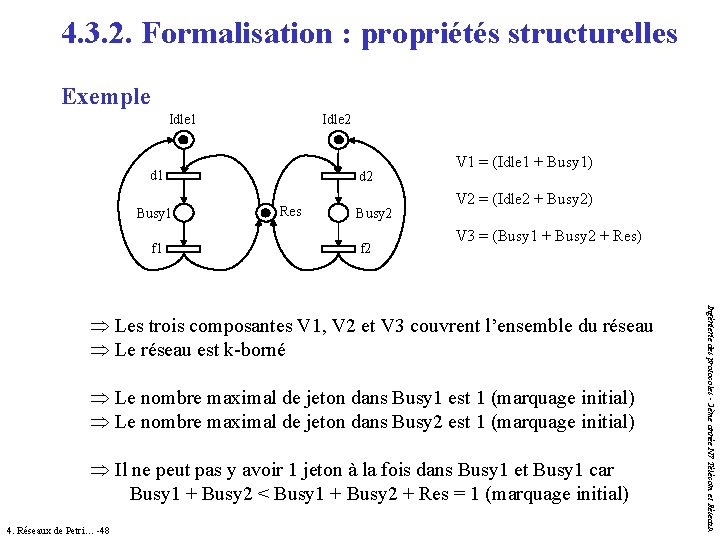 4. 3. 2. Formalisation : propriétés structurelles Exemple Idle 1 Idle 2 d 1 4. 3. 2. Formalisation : propriétés structurelles Exemple Idle 1 Idle 2 d 1