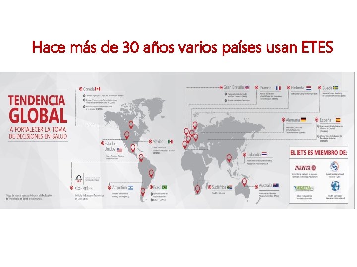 Hace más de 30 años varios países usan ETES 