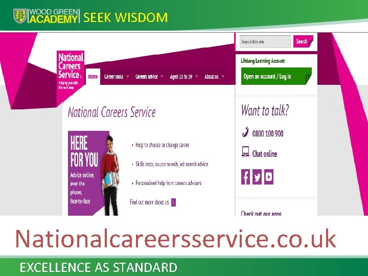 SEEK WISDOM How can I do this? ? • researching in the careers library