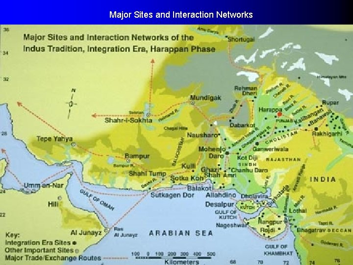 Major Sites and Interaction Networks Indus Valley 