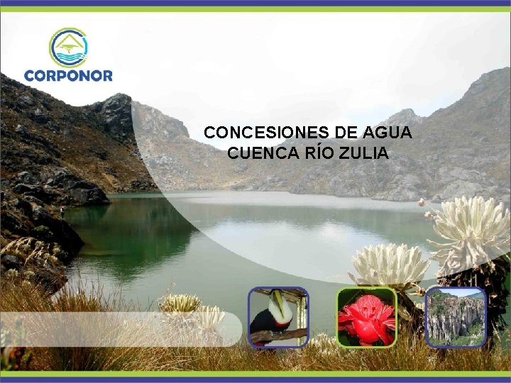 CONCESIONES DE AGUA CUENCA RÍO ZULIA 