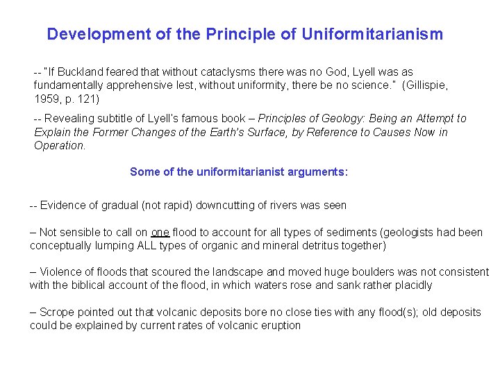 Development of the Principle of Uniformitarianism -- “If Buckland feared that without cataclysms there