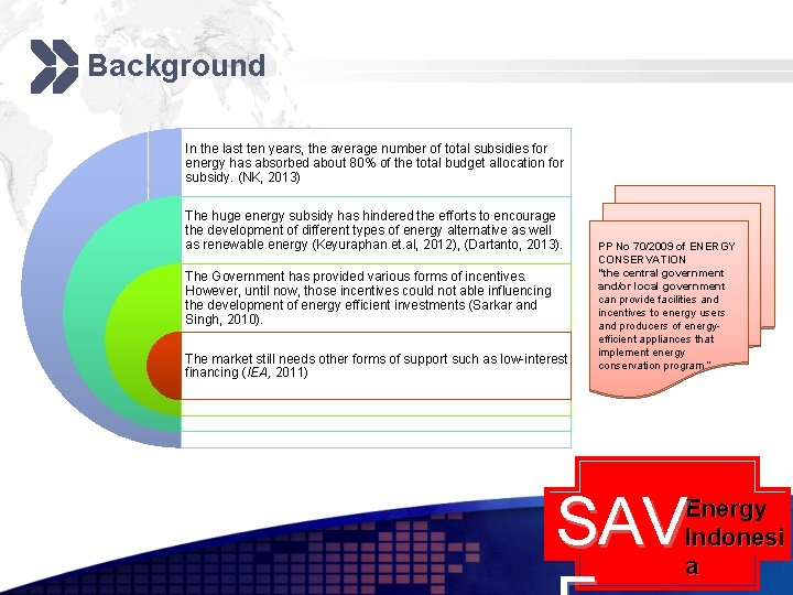 Background In the last ten years, the average number of total subsidies for energy