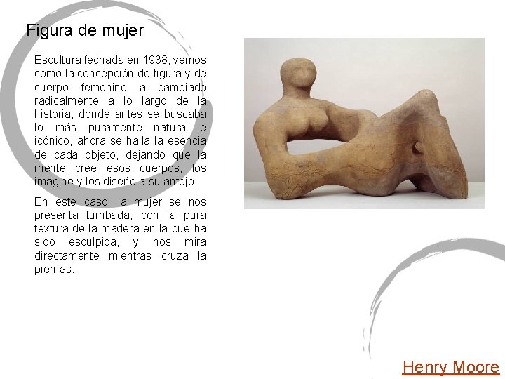 Figura de mujer Escultura fechada en 1938, vemos como la concepción de figura y Figura de mujer Escultura fechada en 1938, vemos como la concepción de figura y