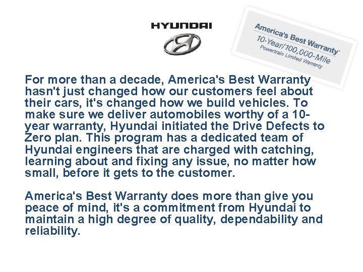 For more than a decade, America's Best Warranty hasn't just changed how our customers