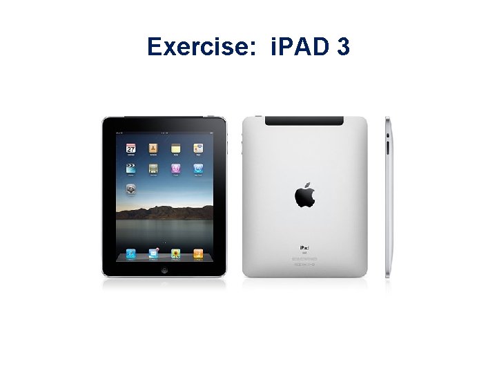 Exercise: i. PAD 3 