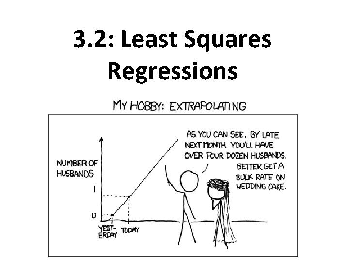 3. 2: Least Squares Regressions 