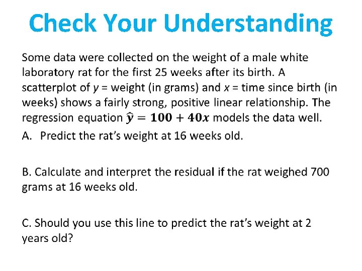 Check Your Understanding • 