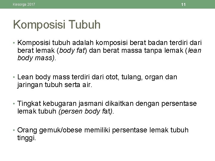 1 Kesorga 2017 Penilaian Kebugaran Jasmani Kesorga 2017