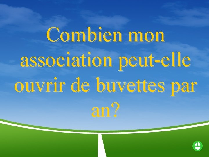 Combien mon association peut-elle ouvrir de buvettes par an? 