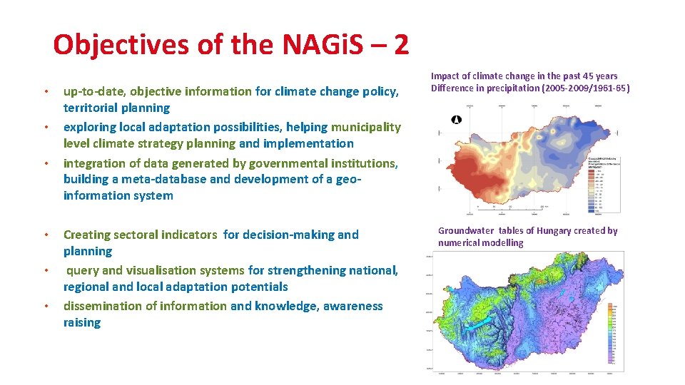 Objectives of the NAGi. S – 2 • • • up-to-date, objective information for