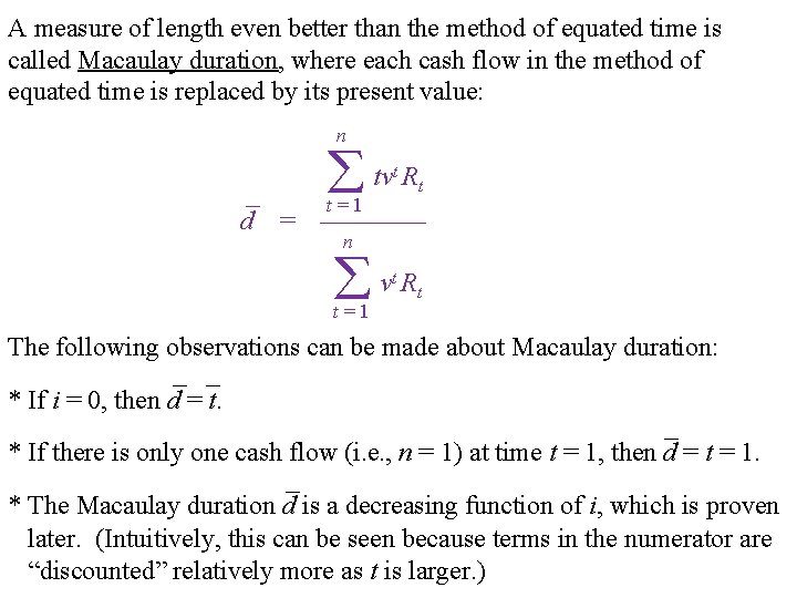 A measure of length even better than the method of equated time is called