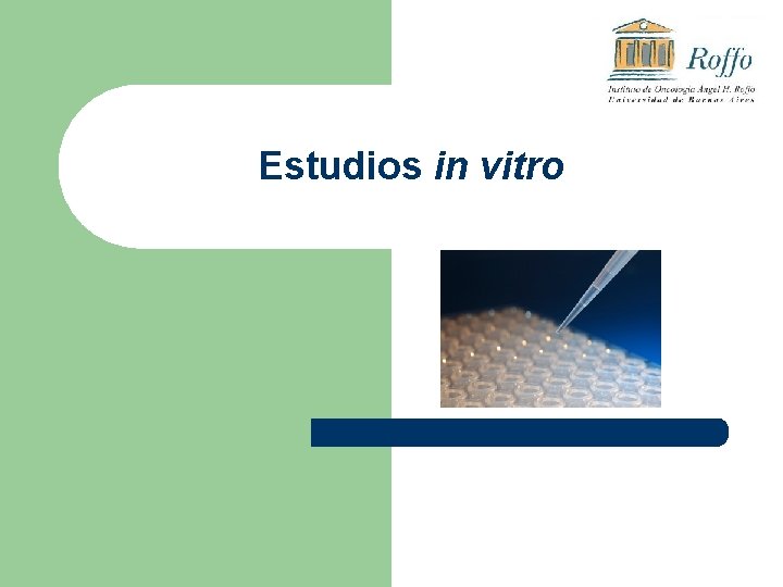 Estudios in vitro 