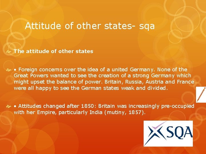 Attitude of other states sqa The attitude of other states • Foreign concerns over