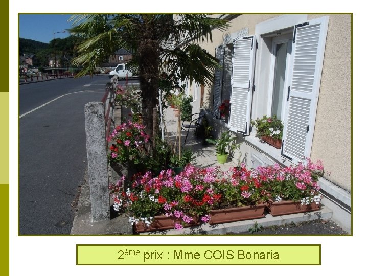 2ème prix : Mme COIS Bonaria 