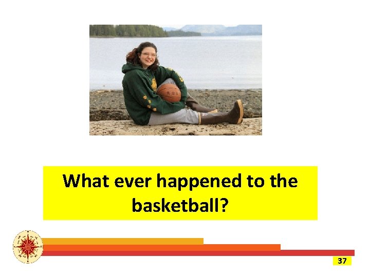 What ever happened to the basketball? 37 
