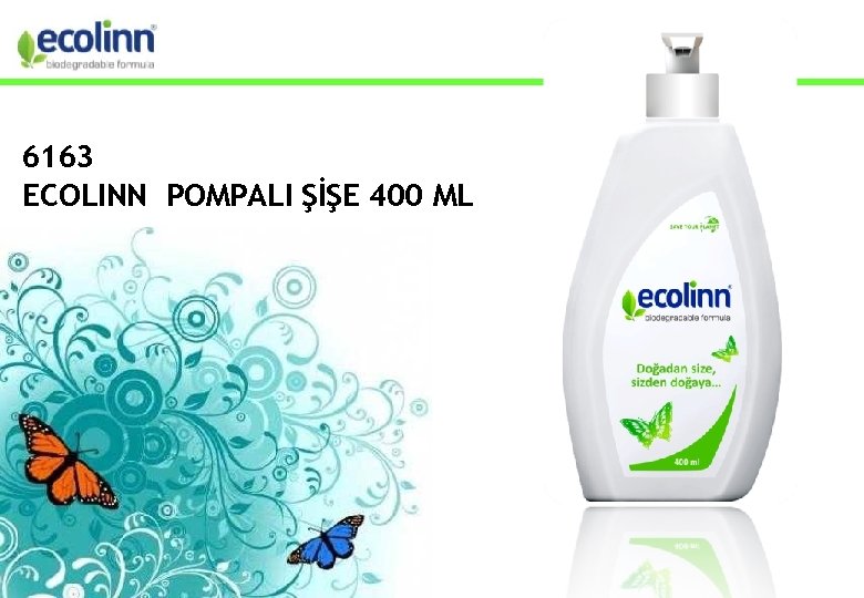 6163 ECOLINN POMPALI ŞİŞE 400 ML 