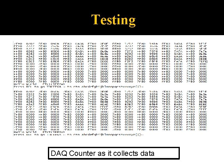 Testing DAQ Counter as it collects data 