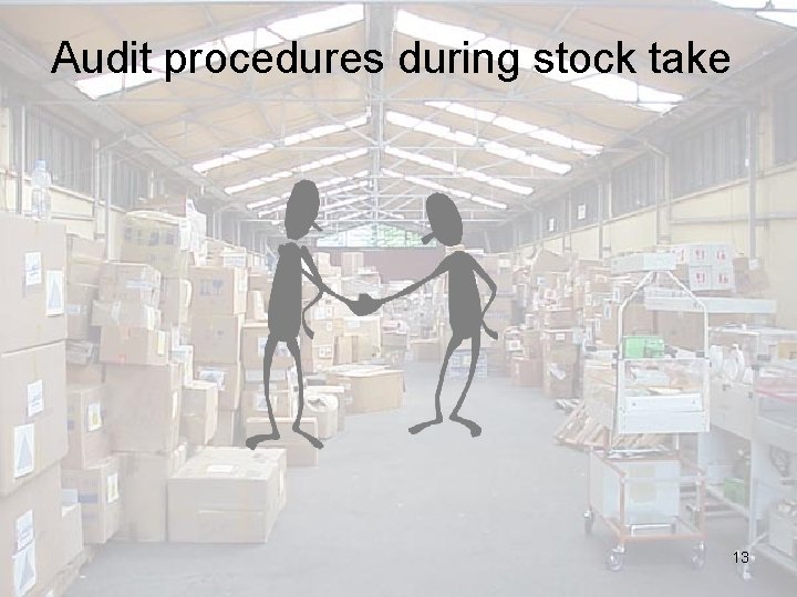 Audit procedures during stock take 13 