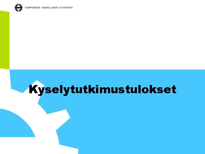 Kyselytutkimustulokset 