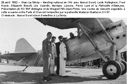28 avril 1952 – Oran-La Sénia – Meeting national de l’Air avec Marcel Doret,