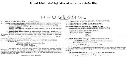 10 mai 1953 – Meeting National de l’Air à Constantine 