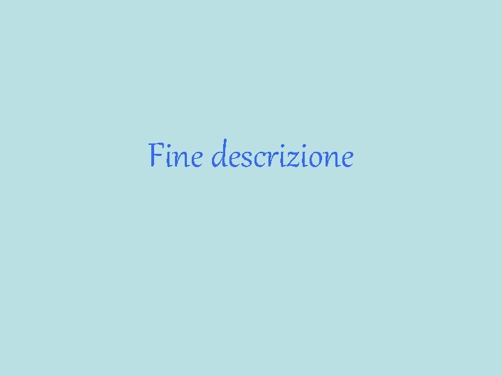 Fine descrizione 