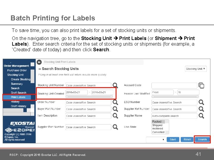 Batch Printing for Labels To save time, you can also print labels for a