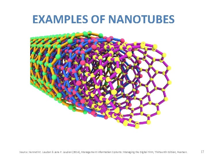 EXAMPLES OF NANOTUBES Source: Kenneth C. Laudon & Jane P. Laudon (2014), Management Information