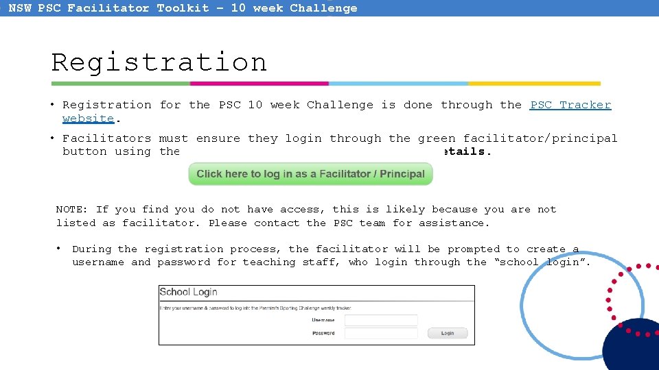 NSW PSC Facilitator Toolkit – 10 week Challenge Registration • Registration for the PSC NSW PSC Facilitator Toolkit – 10 week Challenge Registration • Registration for the PSC
